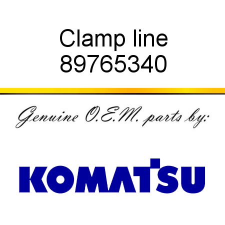 Clamp line 89765340