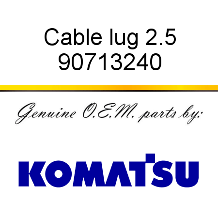 Cable lug 2.5 90713240