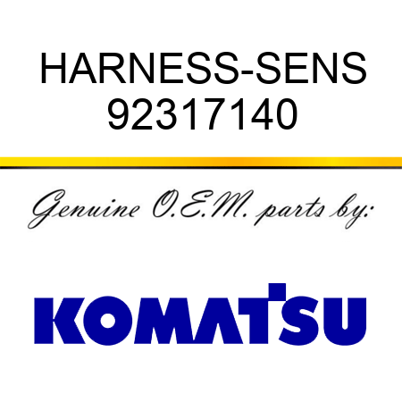 HARNESS-SENS 92317140
