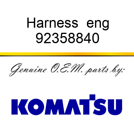 Harness  eng 92358840