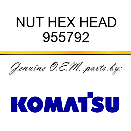 NUT HEX HEAD 955792