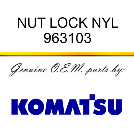NUT LOCK NYL 963103