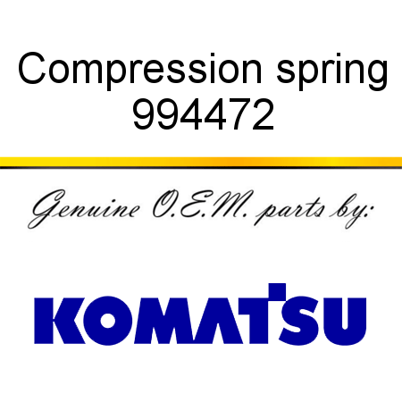 Compression spring 994472