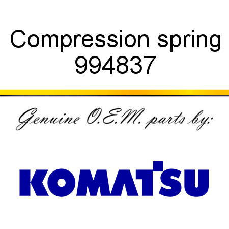 Compression spring 994837