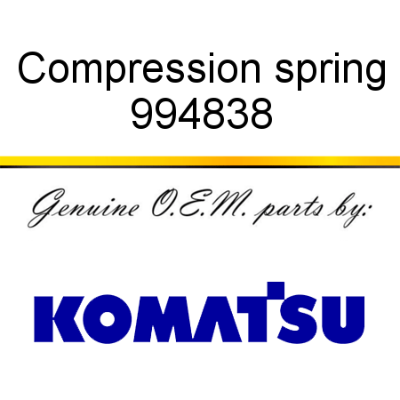 Compression spring 994838