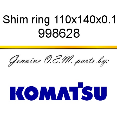 Shim ring 110x140x0.1 998628