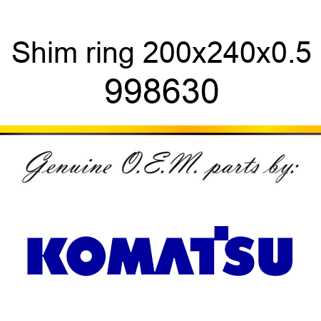 Shim ring 200x240x0.5 998630