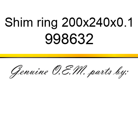 Shim ring 200x240x0.1 998632