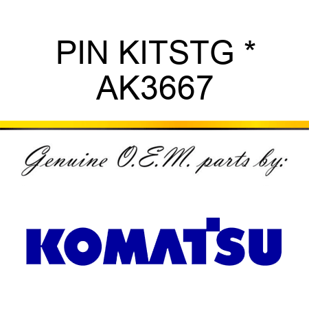 PIN KIT,STG * AK3667