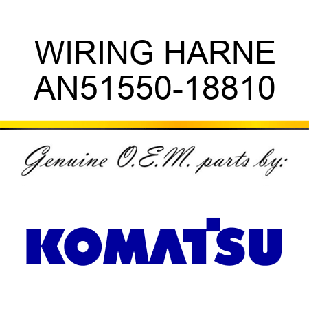 WIRING HARNE AN51550-18810