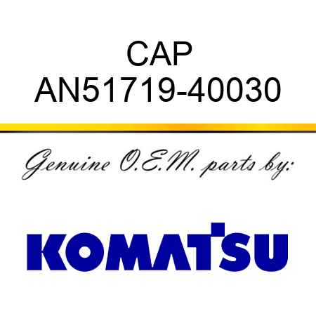 CAP AN51719-40030