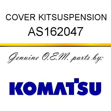 COVER KIT,SUSPENSION AS162047