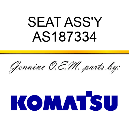 SEAT ASS'Y AS187334