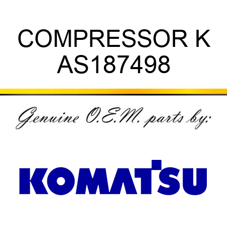 COMPRESSOR K AS187498