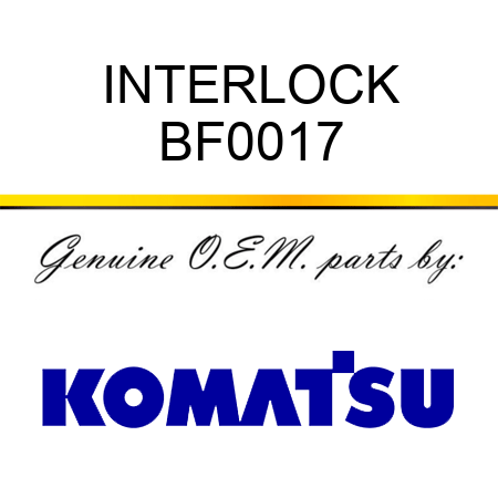 INTERLOCK BF0017