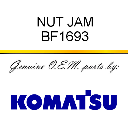 NUT, JAM BF1693