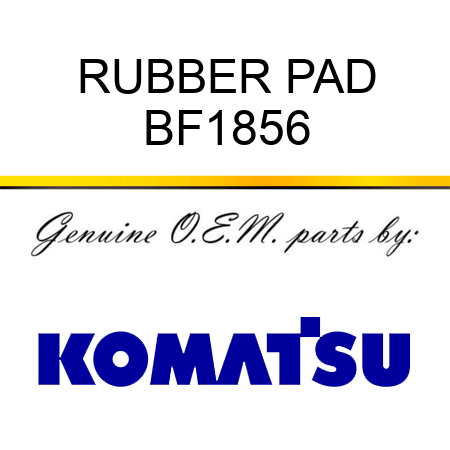 RUBBER PAD BF1856