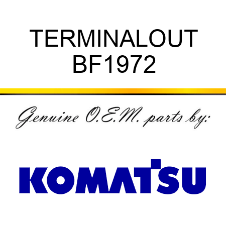 TERMINAL,OUT BF1972