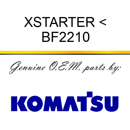 XSTARTER < BF2210