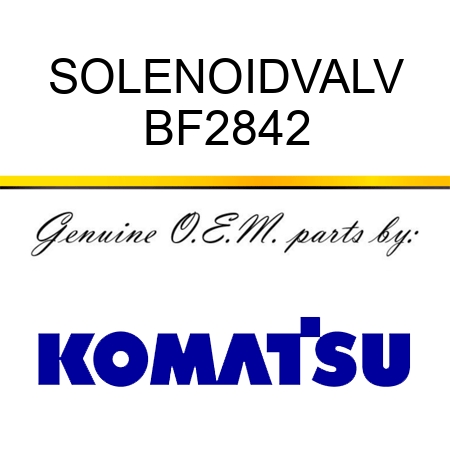 SOLENOIDVALV BF2842