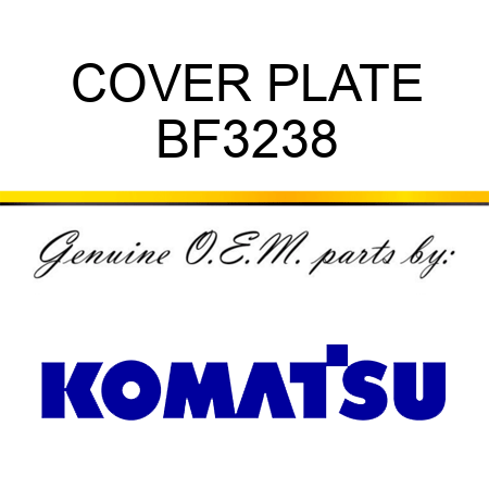 COVER PLATE BF3238
