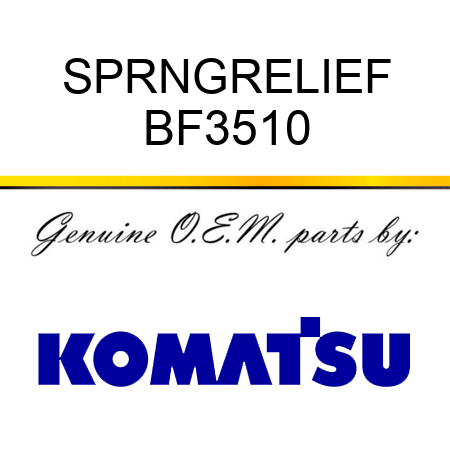 SPRNG,RELIEF BF3510