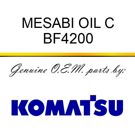 MESABI OIL C BF4200