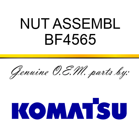 NUT, ASSEMBL BF4565