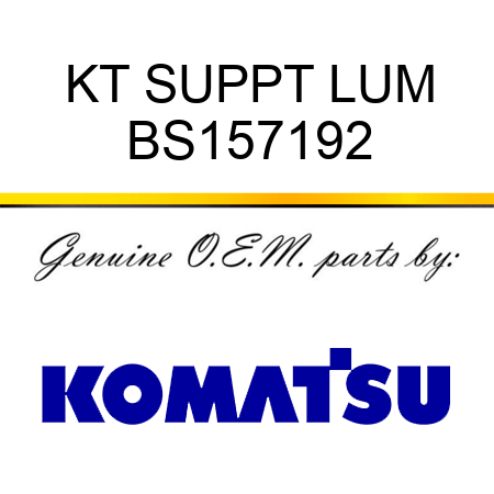 KT SUPPT LUM BS157192