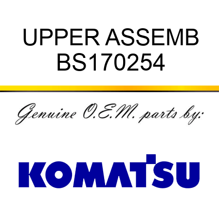UPPER ASSEMB BS170254