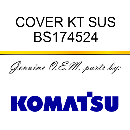 COVER KT SUS BS174524