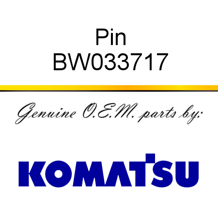 Pin BW033717