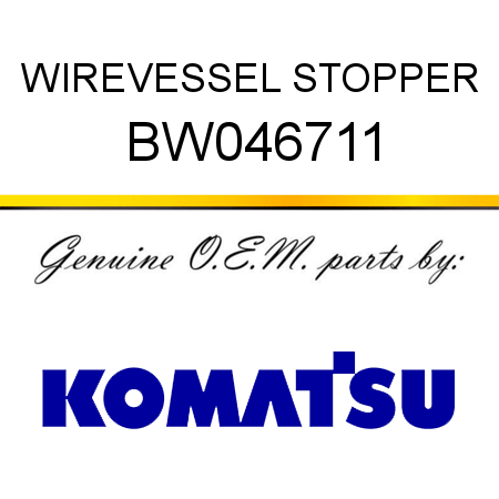 WIRE,VESSEL STOPPER BW046711