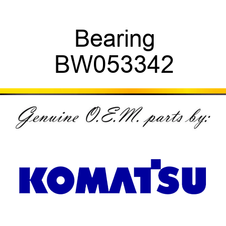 Bearing BW053342