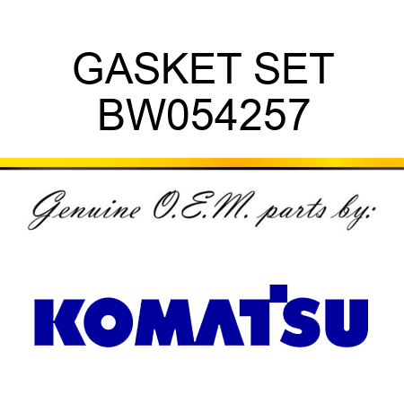 GASKET SET BW054257