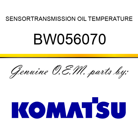 SENSOR,TRANSMISSION OIL TEMPERATURE BW056070