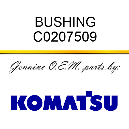 BUSHING C0207509
