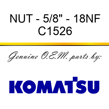 NUT - 5/8