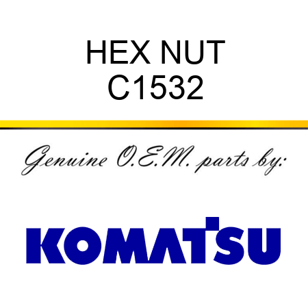 HEX NUT C1532