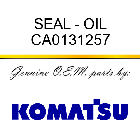 SEAL - OIL CA0131257