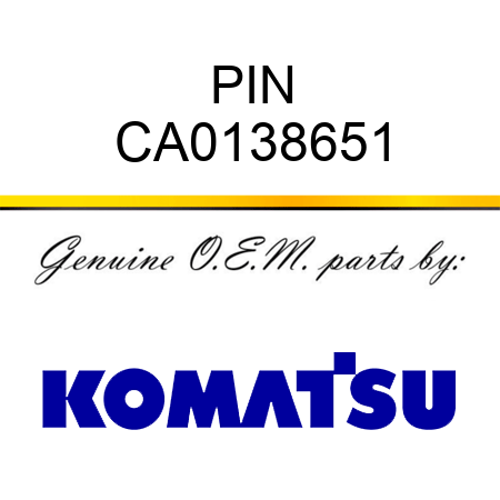 PIN CA0138651