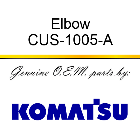 Elbow CUS-1005-A