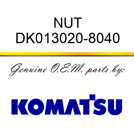 NUT DK013020-8040