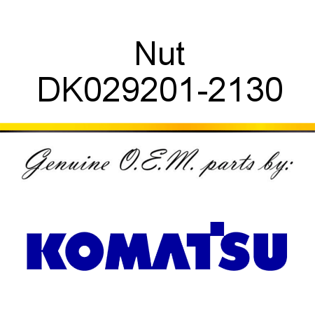 Nut DK029201-2130