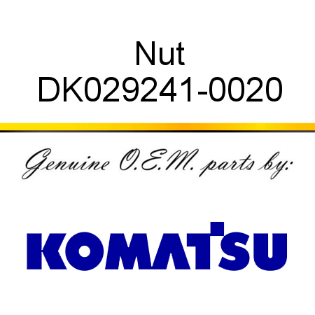 Nut DK029241-0020