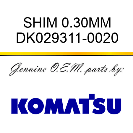 SHIM 0.30MM DK029311-0020