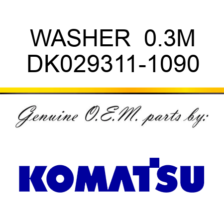WASHER  0.3M DK029311-1090