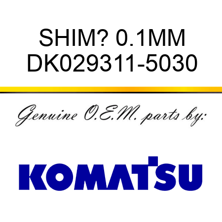 SHIM? 0.1MM DK029311-5030