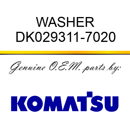 WASHER DK029311-7020