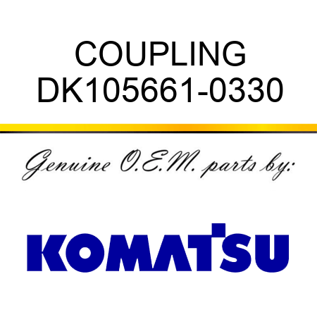 COUPLING DK105661-0330